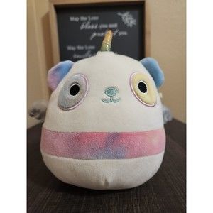 KellyToy Squishmallows 6” Felicia The Pink Pandacorn Panda Unicorn Plush Pillow